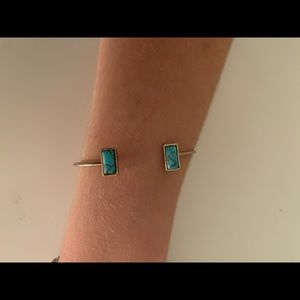 Turquoise and gold bracelet